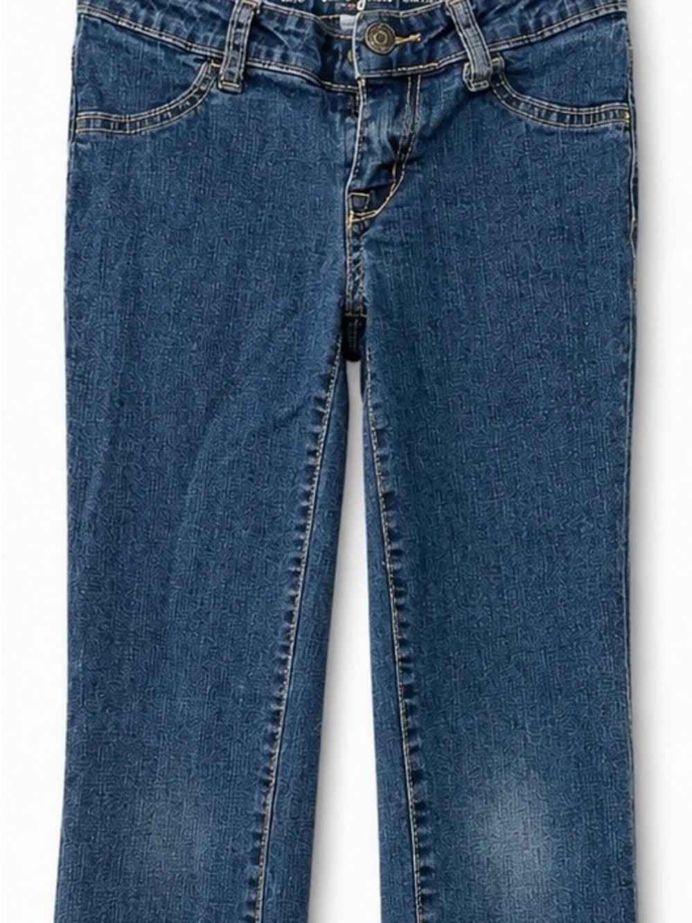 Cat & Jack Dark Blue Denim Jeans with Contrast Stitching